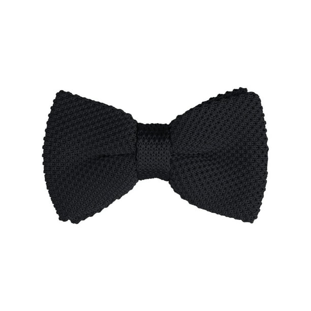 CORBATA DE LAZO PREATADA PARA HOMBRES INSPIRADA EN EL DÍA DEL PADRE, CON CORREA AJUSTABLE, COLOR SÓLIDO, CORBATA DE LANA NEGRA