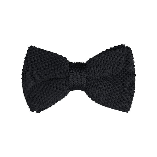 CORBATA DE LAZO PREATADA PARA HOMBRES INSPIRADA CHIC, CON CORREA AJUSTABLE, DE COLOR SÓLIDO, CORBATA DE PICO DE PUNTO NEGRO
