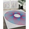 thumbnail image 2 of Ahgly Company Indoor Rectangle Patterned Pale Blue Novelty Area Rugs, 2' x 4', 2 of 6