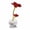 Clover-Red, variant on DefiDgd Crystal Glass Rose Flower with Crystal Stem Preserved Forever Rose,Floral Birthday Gifts for Anniversary Valentine's Day Wedding Table Centerpiece Decoration(Blue)