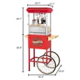 thumbnail image 3 of Great Northern Popcorn 10 oz. Perfect Popper Popcorn Machine with Cart - Red, 3 of 7