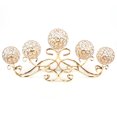 thumbnail image 6 of SHZICMY 5 Arm Crystal Candelabra Votive Candle Holders Table Centerpieces for Banquet Wedding Gold, 6 of 10