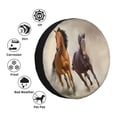 thumbnail image 4 of Rateoe Horses free run on desert Pattern Tire Cover Wheel Protectors Weatherproof Wheel Covers Universal Fit for Trailer Rv SUV Truck Camper Travel Trailers Accessories-, 4 of 6