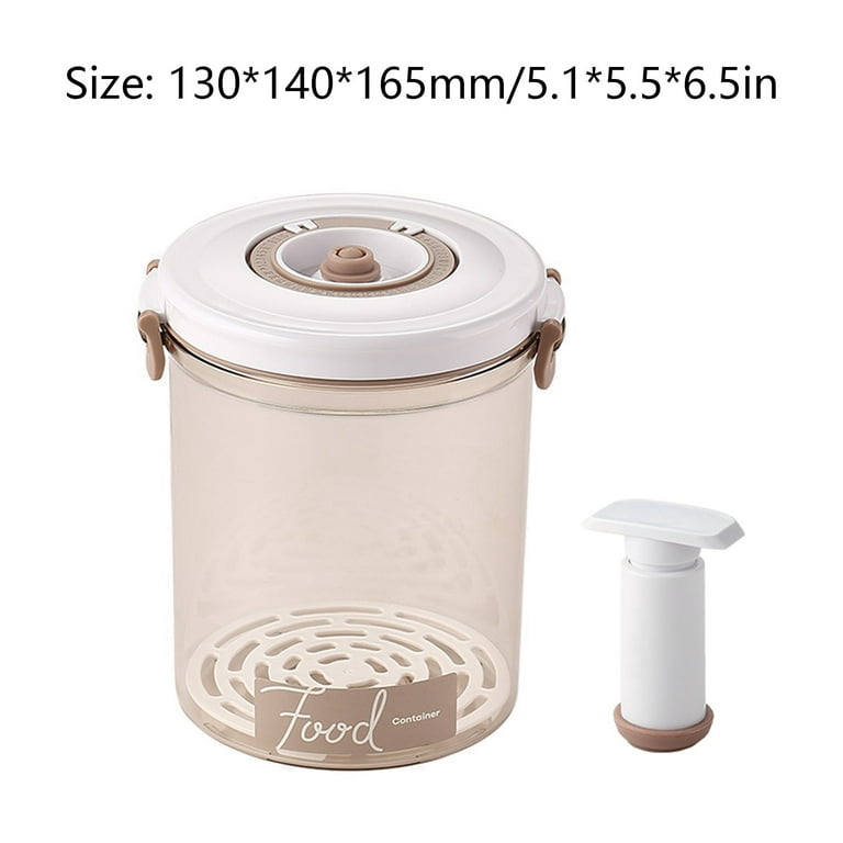 Vacuum sealed container Food storage box Plastic silicone anti-drip  wear-resistant hand pump 1.45L transparent box (with hand pump) 