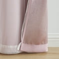 thumbnail image 5 of (2 pack) Your Zone Blackout Curtain Panel with Sheer Overlay, 1 Panel, Pink, 37" W x 84" L, 5 of 9