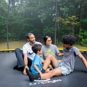 JUMPZYLLA Trampoline 8FT 10FT 12FT 14FT Trampoline with Enclosure - Recreational Trampolines with Ladder and Galvanized Anti-Rust Coating, ASTM Approval- Outdoor Trampoline for Kids