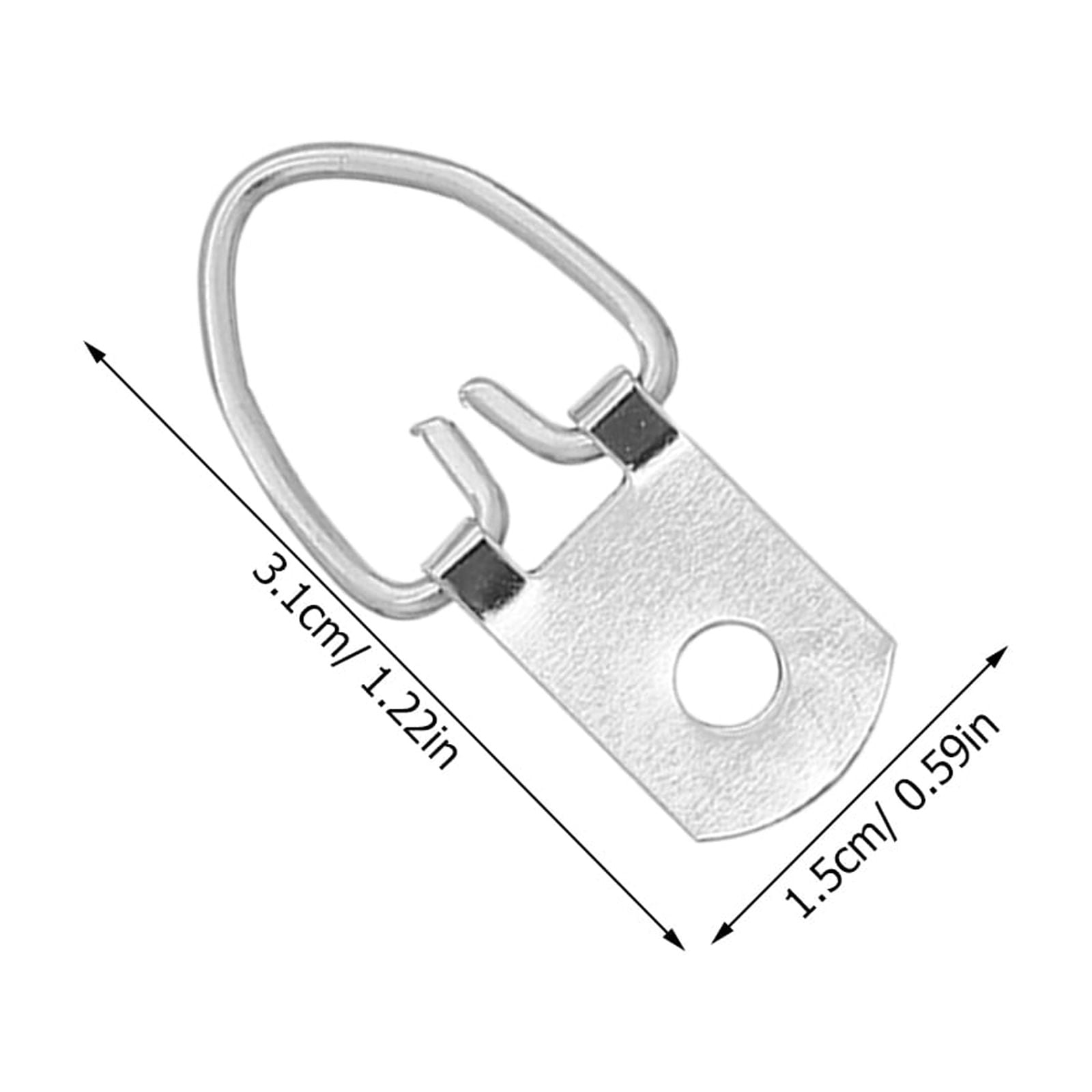 EXHUMKY 500 Pieces Stainless Steel D- Picture Hanging Hardware for Wall Frames and Art Displays