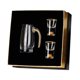 thumbnail image 4 of Juegos de jarras de cristal con vertedor, dispensador de cristal resistente, para regalo de lujo para el hogar 2 copas de hojas de oro, 4 of 9