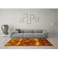 thumbnail image 3 of Ahgly Company Machine Washable Indoor Square Animal Yellow Traditional Area Rugs, 3' Square, 3 of 4