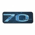 thumbnail image 1 of 70th Birthday Computer Mouse Pad, Stars Space Theme with Geometrical Design 70 Years Old Party, Rectangle Non-Slip Rubber Mousepad Large, 31" x 12" Gaming Size, Dark Blue and Sky Blue, by Ambesonne, 1 of 2