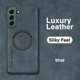 thumbnail image 3 of Funda magnética de cuero de gamuza para Samsung Galaxy, funda de carga inalámbrica Magsafe, S23, S22, S21, Ultra Plus, S21FE, Note 20 Ultra, 3 of 5
