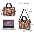 thumbnail image 3 of FORMRS 16" Laptop Bag Carrying Sleeve Case with Handle Travel Shoulder Briefcase, Red Floral, 3 of 8