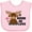 AD-Pink, variant on Inktastic It Moose Be Love with Cute Moose Boys or Girls Baby Bib