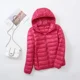thumbnail image 1 of Chaqueta de plumón de pato para mujer, abrigo corto ajustado con capucha, color blanco cálido, talla grande 5XL, 6XL, 7XL, otoño e invierno, 2023, 1 of 5