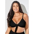 thumbnail image 2 of Swimsuits for All Women's Mentor Tie Front Bikini Top, 2 of 5
