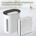 thumbnail image 3 of 2 Pack 3-in-1 True HEPA Replacement Filter for Pure Enrichment PureZone Air Purifier, 2 H13 HEPA Filter & 2 Activated Carbon Prefilters, Replace PEAIRFIL, 3 of 8