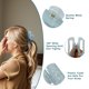 thumbnail image 4 of Garras de cabello únicas Bargains, pinzas para el cabello francesas, pinzas para el cabello de tortuga, grandes pinzas para el cabello, horquillas para mujeres, azules, 4 of 7