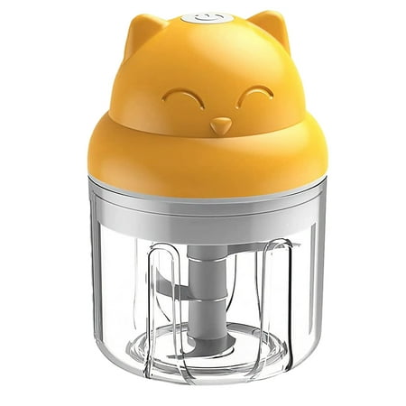 

Mini Electric Food Chopper Food Processor for Onion Chili Herb Garlic Small Cordless Veggie Fruit Blender C