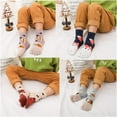 thumbnail image 6 of 5 Pairs Children Toe Socks, Cute Cartoon Animal Pattern Socks Cotton Kids Five Finger Socks for Boys Girls 7-12 Years, 6 of 7
