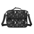 thumbnail image 2 of Butterfly and Moon Gothic Pattern Insulated Lunch Bag with Shoulder Strap and Bottle Holder,Bento School Lunch Bag Box,11x9.5x3.5 Inches, 2 of 5