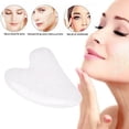 thumbnail image 4 of Scenic Beauty Heart Shaped Natural Jade Stone Massage Tool for Body, 4 of 7