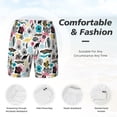 thumbnail image 5 of Lsque Mens Swim Trunks Dinosaur Pattern - Bathing Suit Compression Liner - Beach Swim Shorts Swimwear - (S-3XL) - Stretch Quick Dry -3X-Large, 5 of 9