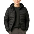 thumbnail image 2 of fatyb Big Boys Girls Winter Jacket Lightweight Hooded Puffer Jackets Full Zipper Kids Warm Outerwear, 2 of 6