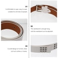 thumbnail image 2 of 2 PCS Studded Belt Punk Ratchet Waist Goth 's White, 2 of 8