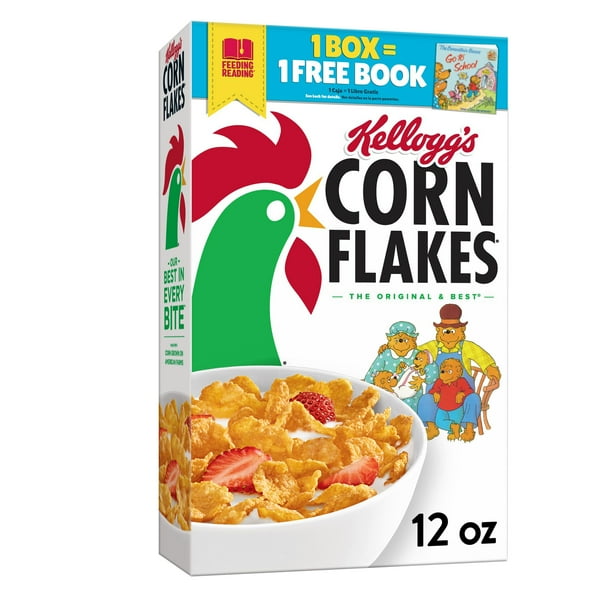 Kellogg's Corn Flakes Breakfast Cereal, 8 Vitamins and Minerals