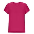 thumbnail image 6 of Womens T Shirts 2025 Short Sleeve V-Neck Shirts Cute Fit Summer Casual Tee Tops S-XXL, 6 of 8