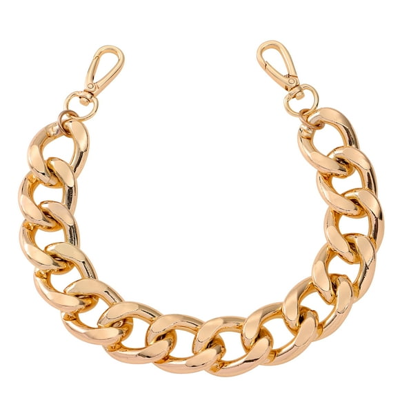 Cadena de metal VALICLUD para bolso de mano o bandolera (27 mm) (oro claro)