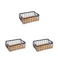 thumbnail image 3 of Naiovety Cesta de alambre, rejilla metálica, almacenamiento de cosméticos, multiusos con asas, marco organizador de cocina para baño, soporte Type2 NO2, 3 of 6