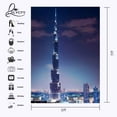 thumbnail image 3 of ABPHOTO Polyester 5x7ft Dubai Tower Backdrop Dubai Tower Famous Building Photography Background and Studio Photography Backdrop Props, 3 of 5