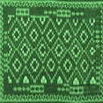 thumbnail image 1 of Ahgly Company Indoor Square Southwestern Emerald Green Country Area Rugs, 6' Square, 1 of 4