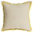 thumbnail image 4 of Rizzy Home 20"x20" lime green solid with fringe polyester filled pillow, 4 of 4