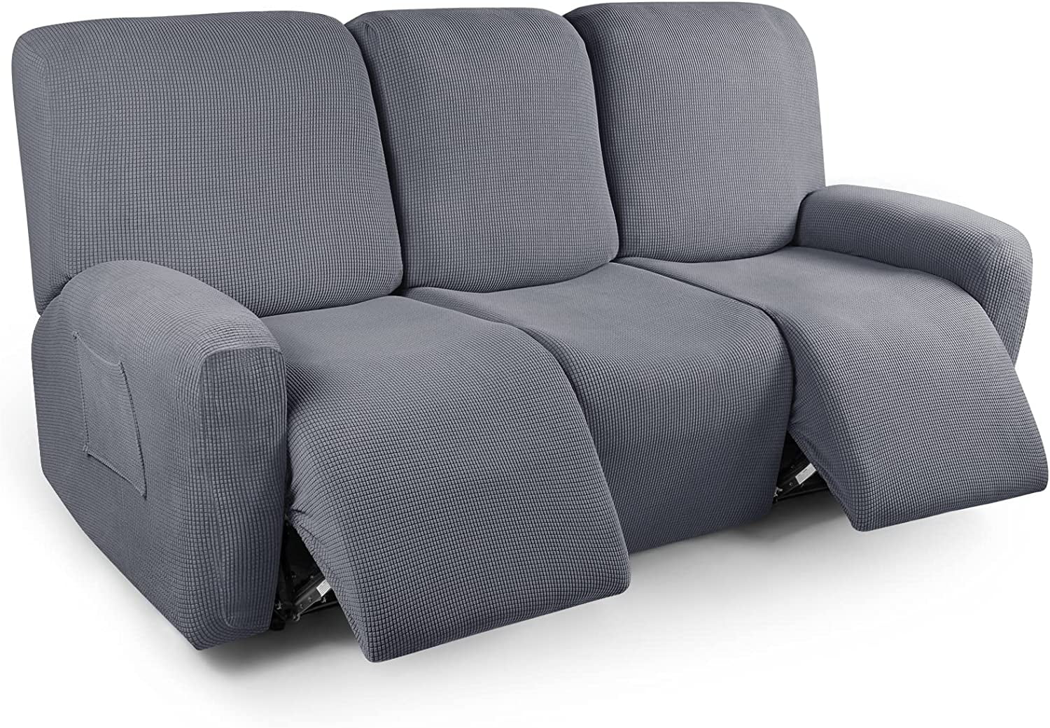 Recliner Sofa Covers 8Pieces Stretch Large Couch Covers for 3 Seats