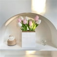 thumbnail image 4 of DAMAI Real Touch Tulips Artificial Flowers, Artificial Tulipa Realistic Flowers Bouquet Flores, Faux Tulip Bouquet for Wedding/Home - Lifelike Fake Flowers with Durable Stems Indoor Outdoor, 4 of 6