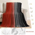 thumbnail image 5 of Red Black Ombre Blanket Soft Cozy Warm Throw Blanket for Couch, Plush Fuzzy Flannel Fleece Blankets for Sofa, Vintage Farmhouse Wooden Bed Blankets Lightweight Gifts for Women, 50"x80", 5 of 9