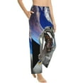 thumbnail image 2 of Bingfone Pajamas For Women,Astronaut In Outer Space Pajama Pants With Pockets-Medium, 2 of 9