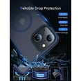 thumbnail image 4 of Entronix Funda Resistente y Magnética Compatible con iPhone 13: Protección Mate a Prueba de Golpes con Bordes Reforzados, Color Azul Marino, 4 of 7