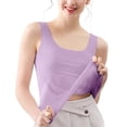 thumbnail image 2 of Womens Loose Fit Casual Tank Tops for Women Ice Tank Tops Summer Camisole No Bra Loose Fit Wide Strap Under Shirt Workout Tanks Summer Tops Layering And Everyday Wear, 2 of 7