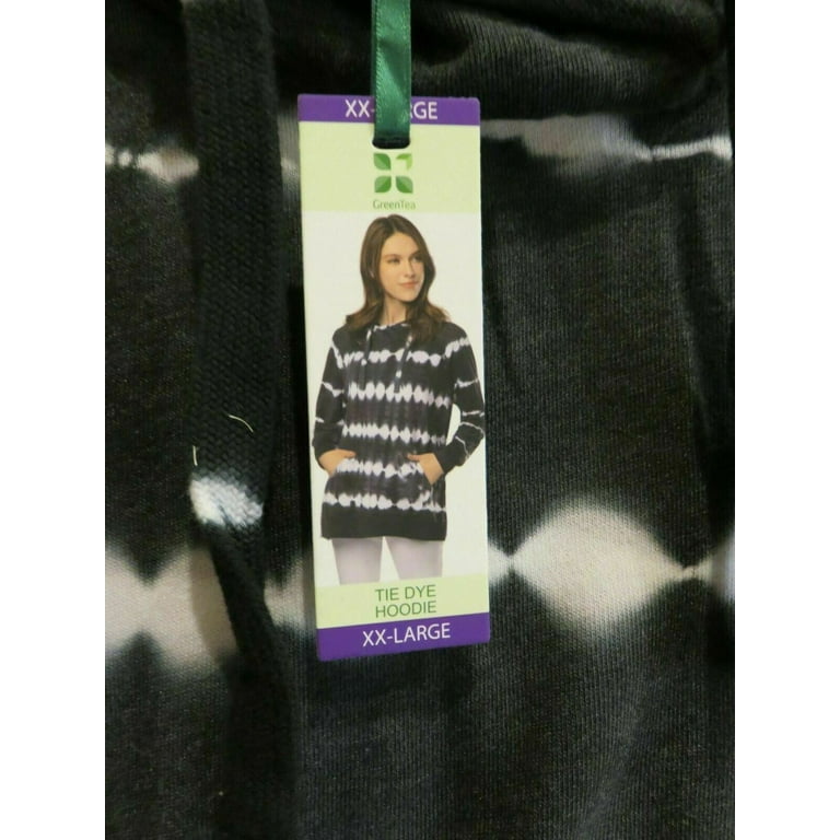 Green Tea Women s Tie Dye Hoodies Walmart
