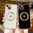 thumbnail image 3 of for iPhone 15 Case Silicone Shockproof Cute Design Soft Silicone Camera Protection Protective Lovely Heart Phone Cases for iPhone 15 6.1, 3 of 15