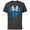 Charcoal, variant on Disney Minnie Mouse Icon Blue Holiday Plaid - Short Sleeve Cotton T-Shirt for Adults - Customized-Black