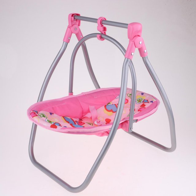 2 piezas de muebles de ión de bebé silla en miniatura + juguetes de cuna para muñeca de bebé Yotijar Trona para niños Reborn