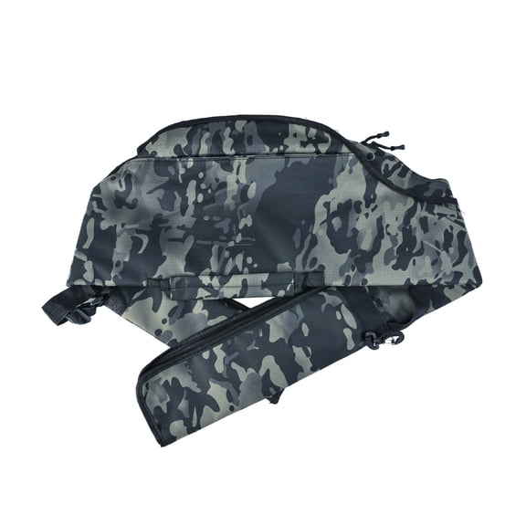 Foldable Fishing Pole Bag 47.2 in / 120 cm Outdoor Shoulder Tackle Storage Case Portable Fishing Rod Carrier