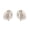 Silver, variant on S925 Silver Post Double Layer Shell Pearl Pave Zircon Crossover Hoop Earrings, 14K Gold Plated Hypoallergenic Statement Earrings for Women