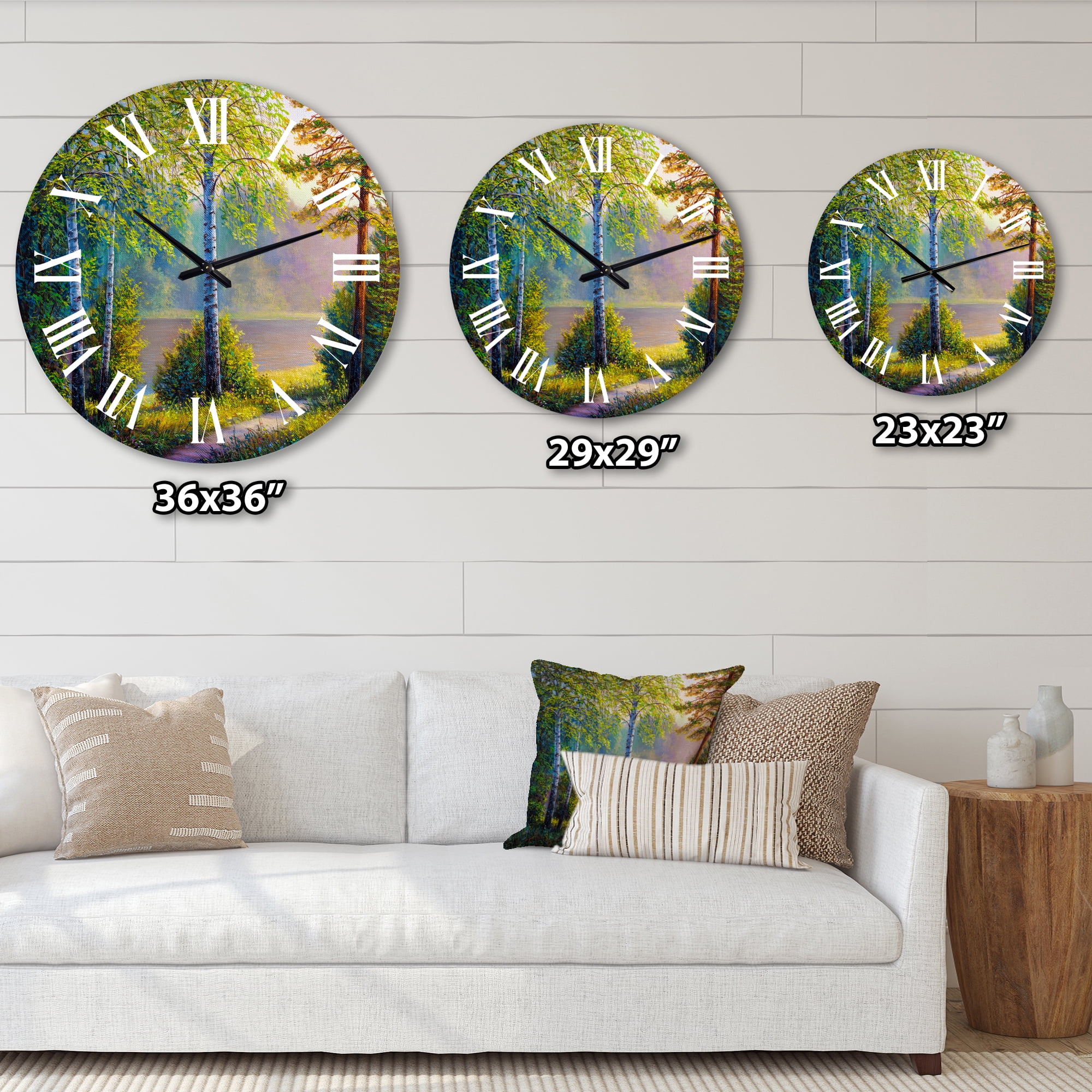 Designart 1 in Quartz Traditional Wall Clock