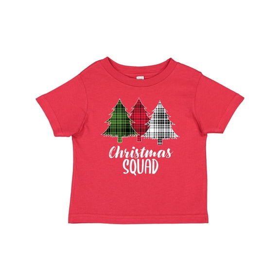 Inktastic Christmas Squad with Plaid Trees Boys or Girls Baby T-Shirt
