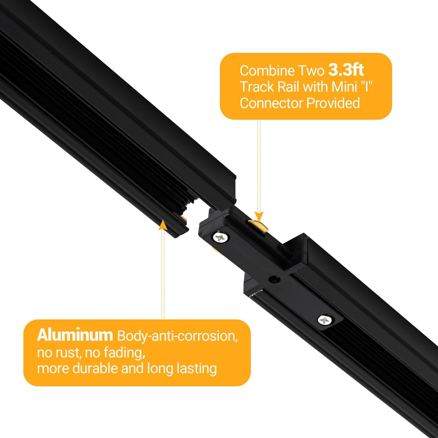 VANoopee 12-Light LED Track Lighting Kit with 13FT H Type Track Lighting Rail, Dimmable LED Track Lighting Fixtures Kitchen Ceiling Spot Light 3000K 24° CRI90+ 10W 800lm White